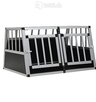 Hundetransportbox mit Doppeltür 89 x 69 x 50 cm Hundetransportbox mit Doppeltür 89 x 69 x 50 cm