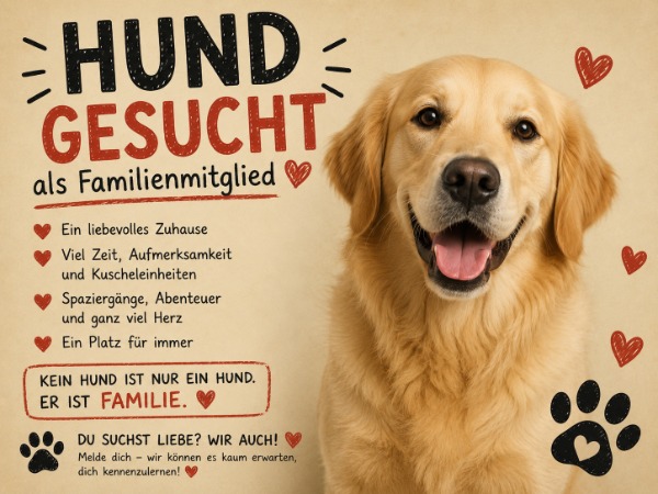Wir suchen ein Familienmitglied