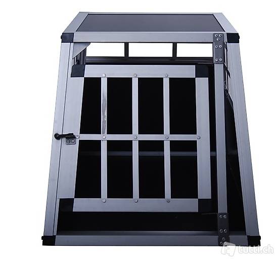 Alu Hundebox klein schwarz Alu Hundebox klein schwarz