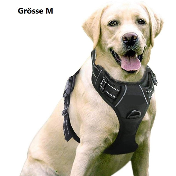 EXA Hundegeschirr mit 2 Ringen - Grösse M